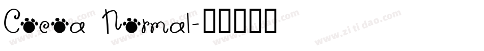 Cocoa Normal字体转换